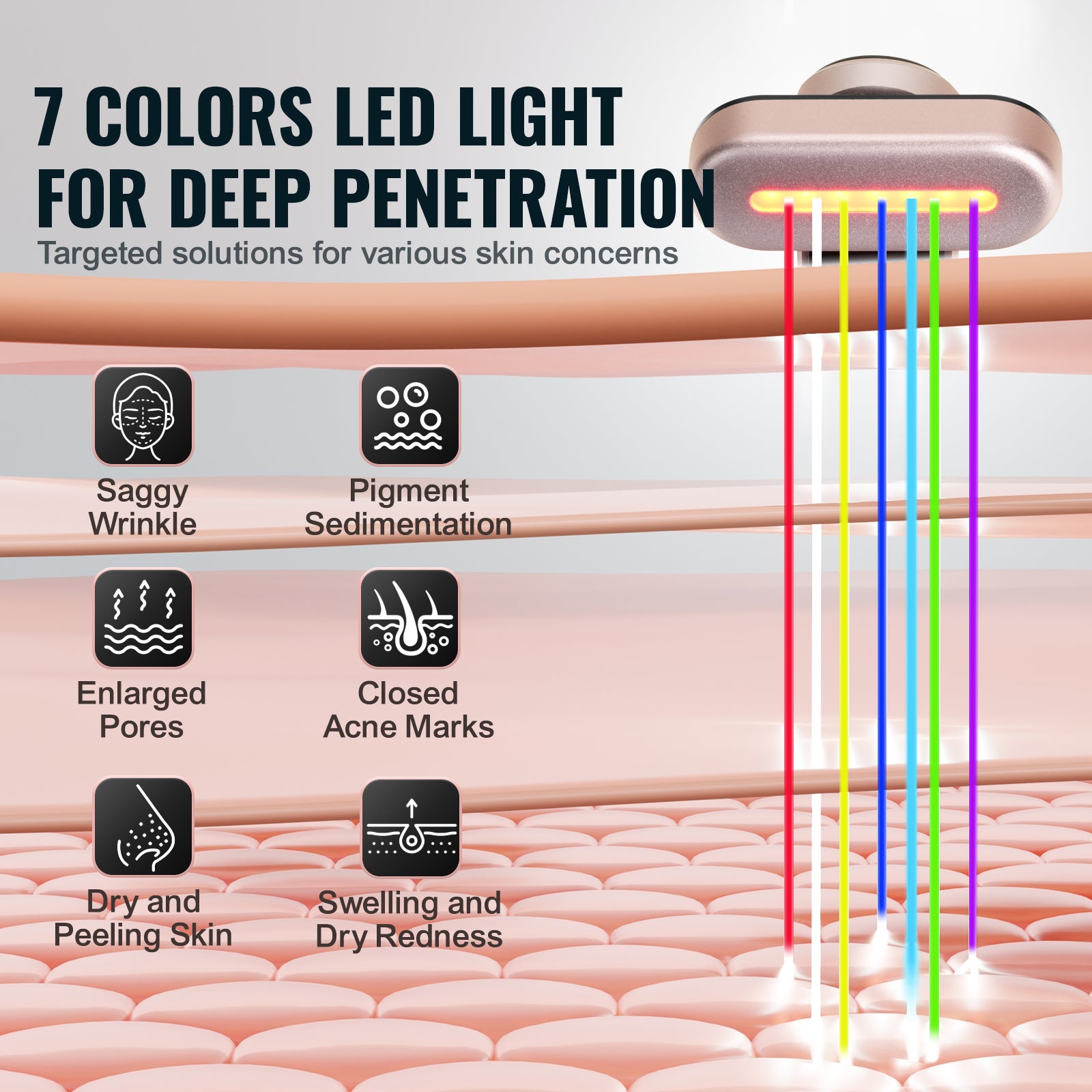 Red Light Therapy Facial Wand